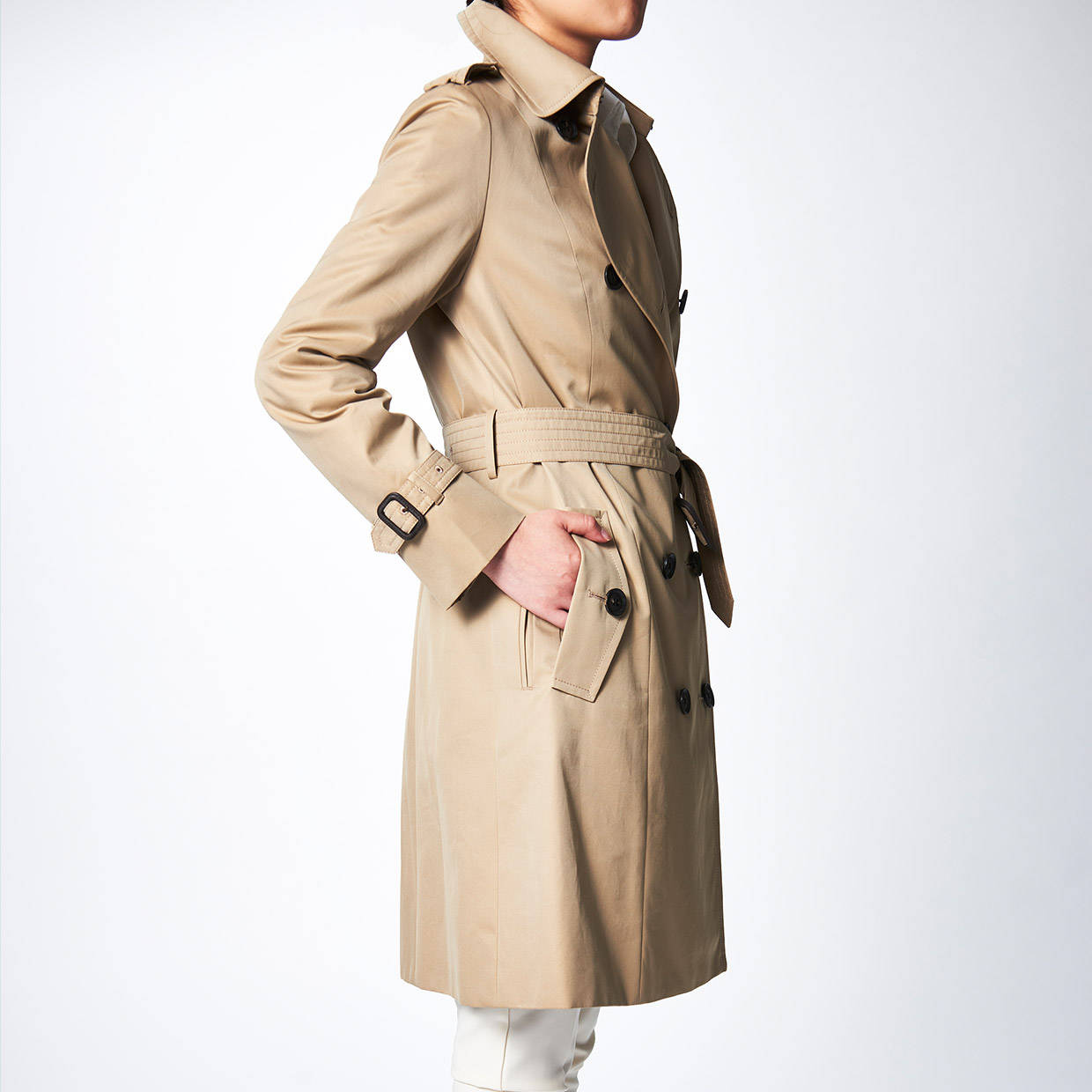 レディース トレンチコート 日本製上質コートのファクトリーブランド Styletex スタイルテックス